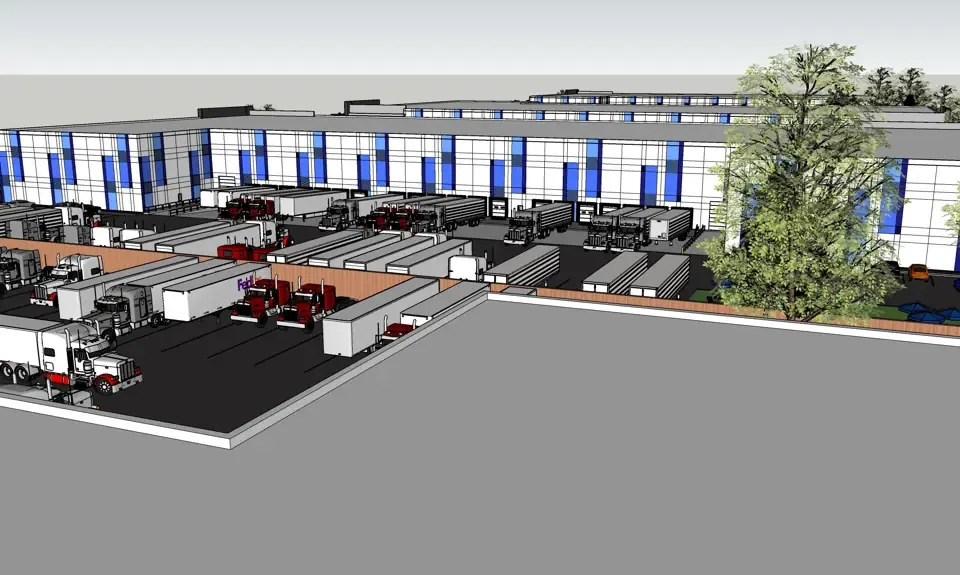 Conceptual rendering: site overview