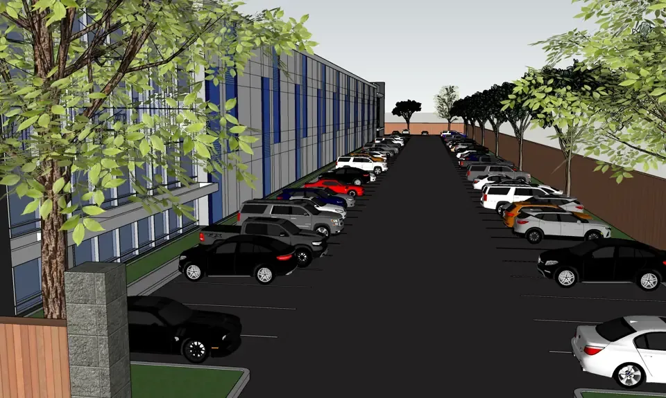 Conceptual rendering: auto parking